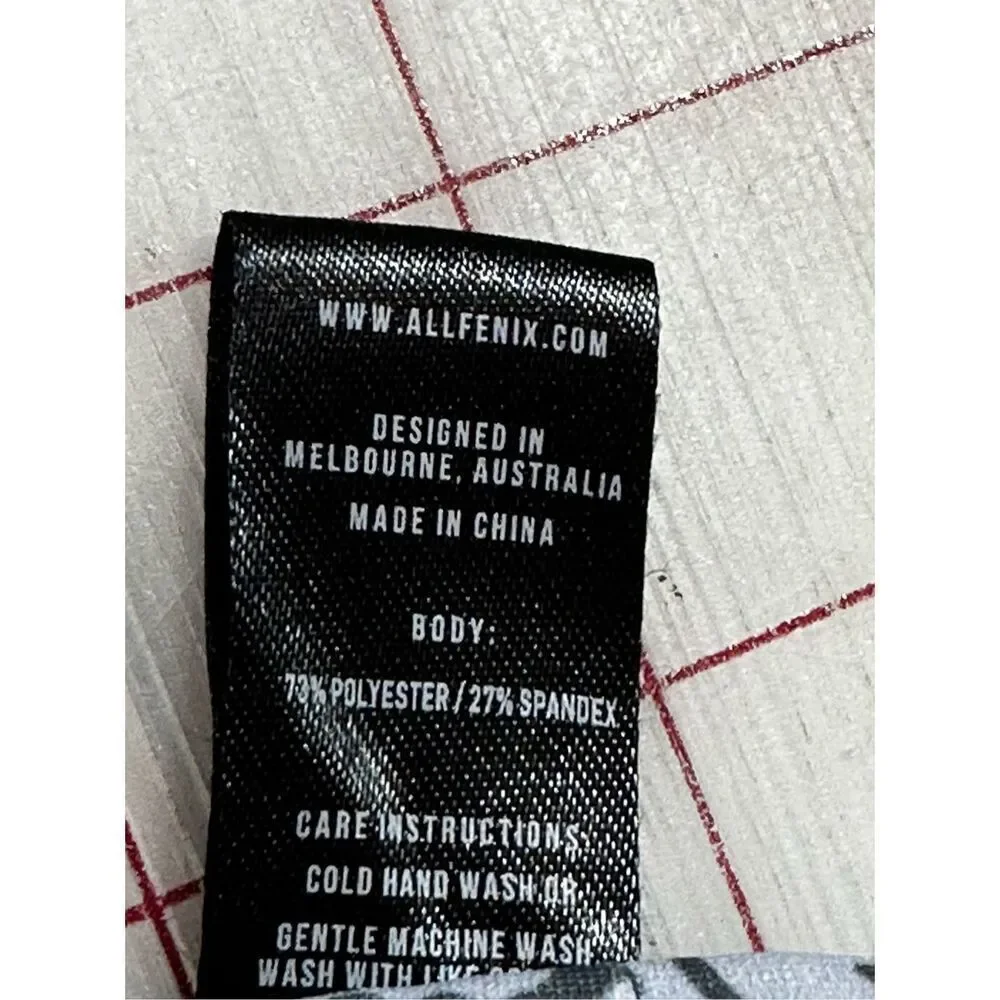Allfenix gray sports bra top size S